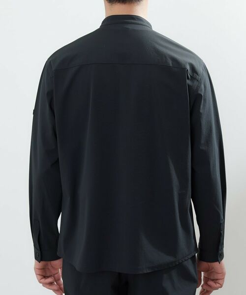 TAKEO KIKUCHI / タケオキクチ シャツ・ブラウス | 【軽羽織】ハイストレッチ オープンバンドカラー シャツ | 詳細4