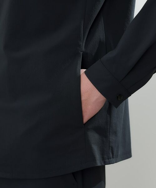 TAKEO KIKUCHI / タケオキクチ シャツ・ブラウス | 【軽羽織】ハイストレッチ オープンバンドカラー シャツ | 詳細7