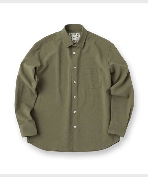 TAKEO KIKUCHI / タケオキクチ シャツ・ブラウス | 【Made in JAPAN】麻調ショートカラーシャツ | 詳細1