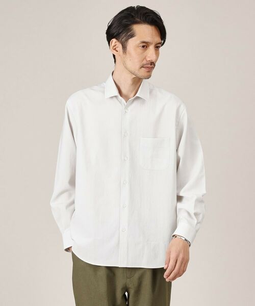 TAKEO KIKUCHI / タケオキクチ シャツ・ブラウス | 【Made in JAPAN】麻調ショートカラーシャツ | 詳細13