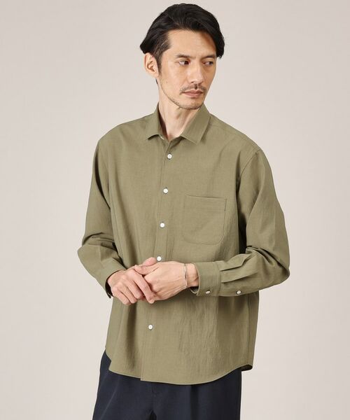 TAKEO KIKUCHI / タケオキクチ シャツ・ブラウス | 【Made in JAPAN】麻調ショートカラーシャツ | 詳細18