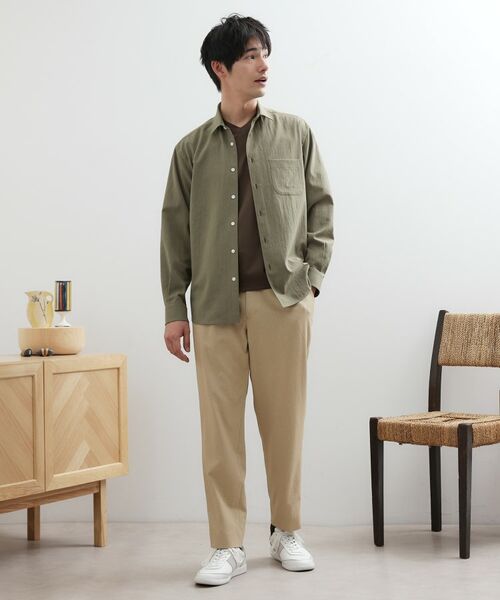 TAKEO KIKUCHI / タケオキクチ シャツ・ブラウス | 【Made in JAPAN】麻調ショートカラーシャツ | 詳細21