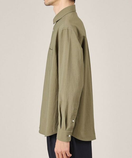 TAKEO KIKUCHI / タケオキクチ シャツ・ブラウス | 【Made in JAPAN】麻調ショートカラーシャツ | 詳細3