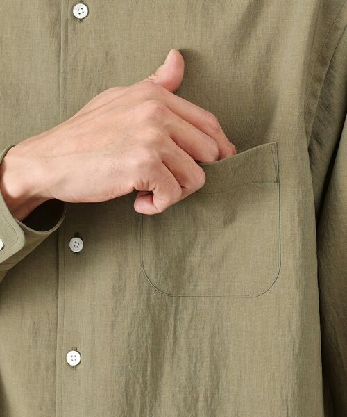 TAKEO KIKUCHI / タケオキクチ シャツ・ブラウス | 【Made in JAPAN】麻調ショートカラーシャツ | 詳細6