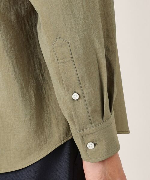 TAKEO KIKUCHI / タケオキクチ シャツ・ブラウス | 【Made in JAPAN】麻調ショートカラーシャツ | 詳細8