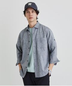 TAKEO KIKUCHI / タケオキクチ シャツ・ブラウス | ハイブリッド リネン 7分袖 シャツ