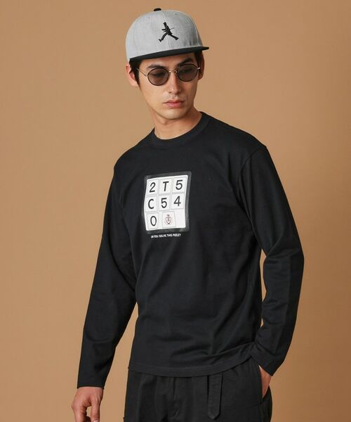 TAKEO KIKUCHI/タケオキクチ スライドパズル 長袖Tシャツ ブラック(019) 03(L) TAKEO KIKUCHI/タケオキクチ スライドパズル 長袖Tシャツ ブラック(019) 03(L)