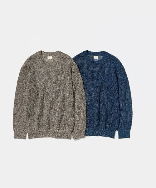 TAKEO KIKUCHI / タケオキクチ ニット・セーター | 【THE FLAGSHIP】ペーパーライク メランジニット | 詳細18