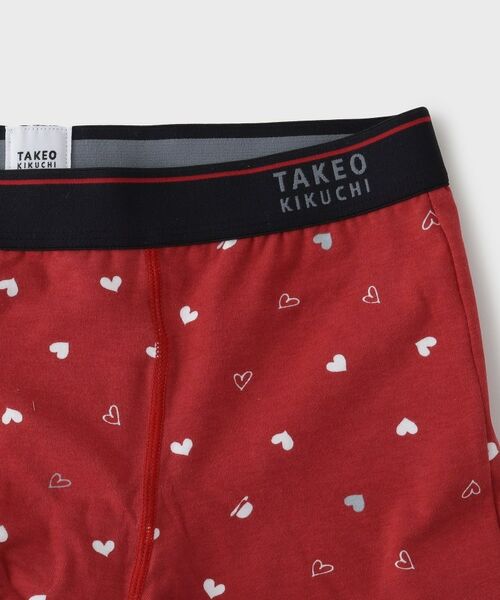 TAKEO KIKUCHI / タケオキクチ ボクサーパンツ・ブリーフ | 【MADE IN JAPAN】ハート＆ハットプリント柄ボクサーパンツ | 詳細3
