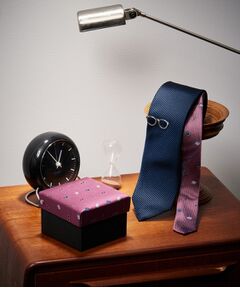 TAKEO KIKUCHI / タケオキクチ 服飾雑貨 | 【BOXセット】ベーシックネクタイ＆メガネ型タイバー セット