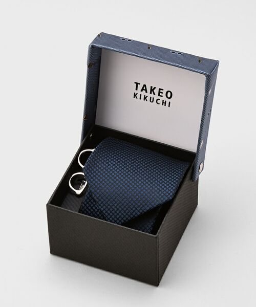 TAKEO KIKUCHI / タケオキクチ 服飾雑貨 | 【BOXセット】ベーシックネクタイ＆メガネ型タイバー セット | 詳細9