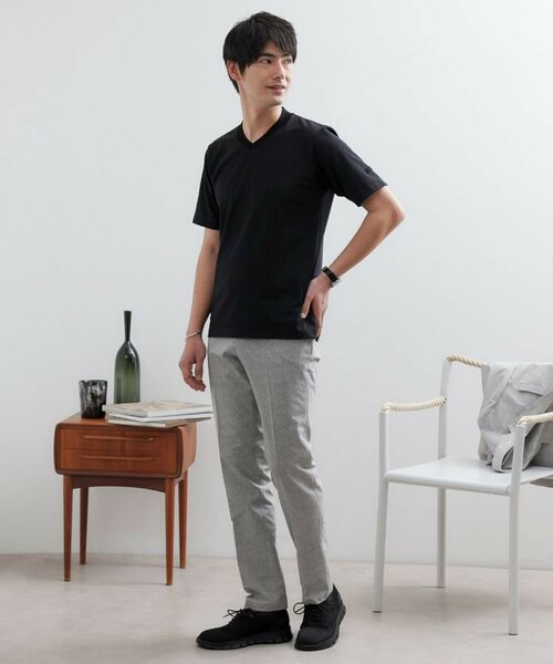 TAKEO KIKUCHI / タケオキクチ カットソー | テーラードジャージ Vネック | 詳細15