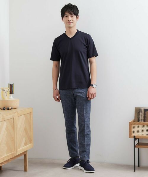 TAKEO KIKUCHI / タケオキクチ カットソー | テーラードジャージ Vネック | 詳細19