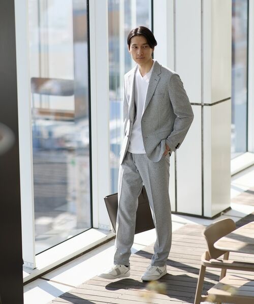 TAKEO KIKUCHI / タケオキクチ カットソー | テーラードジャージ Vネック | 詳細28