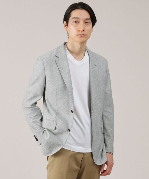 TAKEO KIKUCHI / タケオキクチ テーラードジャケット | 【抗菌防臭】尾州 リネンブレンド ハニカムメッシュ ジャケット | 詳細17