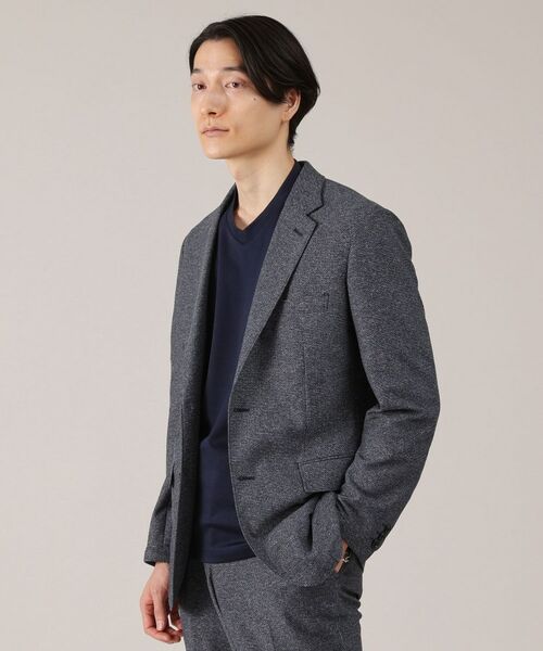 TAKEO KIKUCHI/タケオキクチ 【抗菌防臭】尾州 リネンブレンド ハニカムメッシュ ジャケット ブルー(093) 02(M) TAKEO KIKUCHI/タケオキクチ 【抗菌防臭】尾州 リネンブレンド ハニカムメッシュ ジャケット ブルー(093) 02(M)