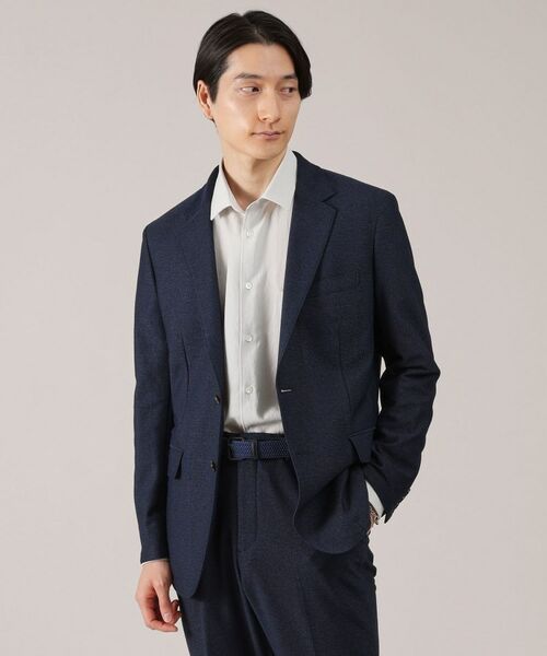 TAKEO KIKUCHI/タケオキクチ 【抗菌防臭】尾州 リネンブレンド ハニカムメッシュ ジャケット ネイビー(094) 01(S) TAKEO KIKUCHI/タケオキクチ 【抗菌防臭】尾州 リネンブレンド ハニカムメッシュ ジャケット ネイビー(094) 01(S)