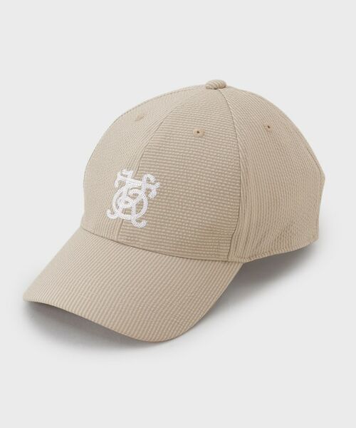 TAKEO KIKUCHI / タケオキクチ キャップ | シアサッカー エンブレム キャップ | 詳細1