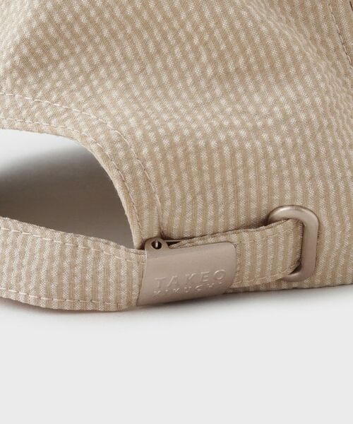 TAKEO KIKUCHI / タケオキクチ キャップ | シアサッカー エンブレム キャップ | 詳細5