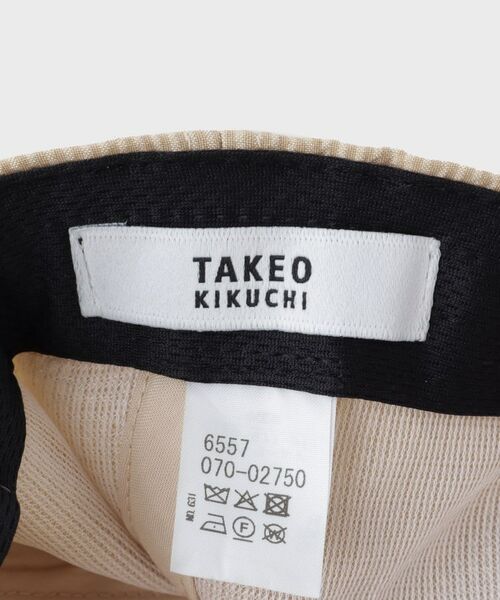 TAKEO KIKUCHI / タケオキクチ キャップ | シアサッカー エンブレム キャップ | 詳細8