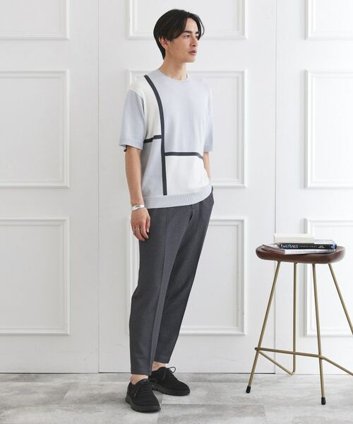 TAKEO KIKUCHI / タケオキクチ ニット・セーター | カラーブロッキング プルオーバー ニット | 詳細10
