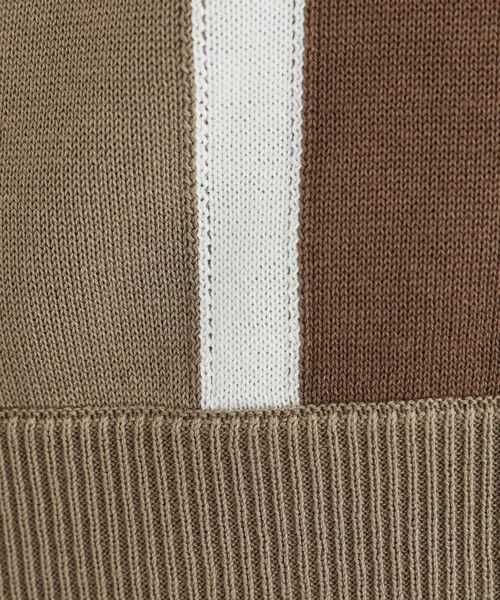 TAKEO KIKUCHI / タケオキクチ ニット・セーター | カラーブロッキング プルオーバー ニット | 詳細17