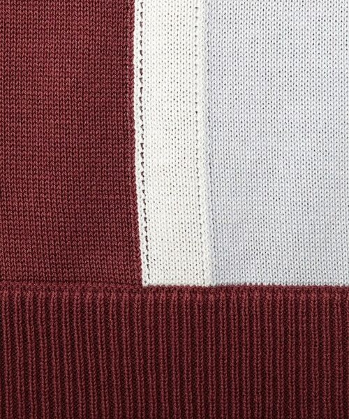 TAKEO KIKUCHI / タケオキクチ ニット・セーター | カラーブロッキング プルオーバー ニット | 詳細20
