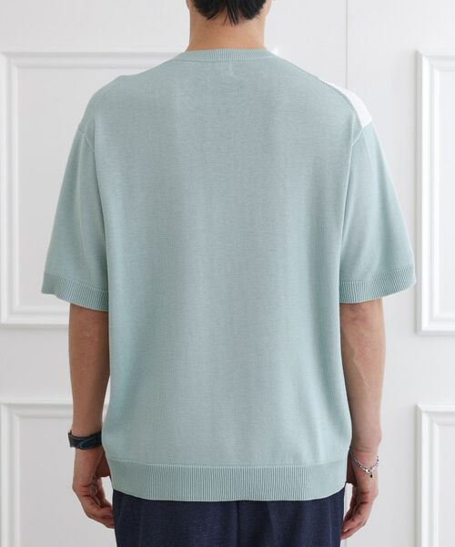 TAKEO KIKUCHI / タケオキクチ ニット・セーター | カラーブロッキング プルオーバー ニット | 詳細4