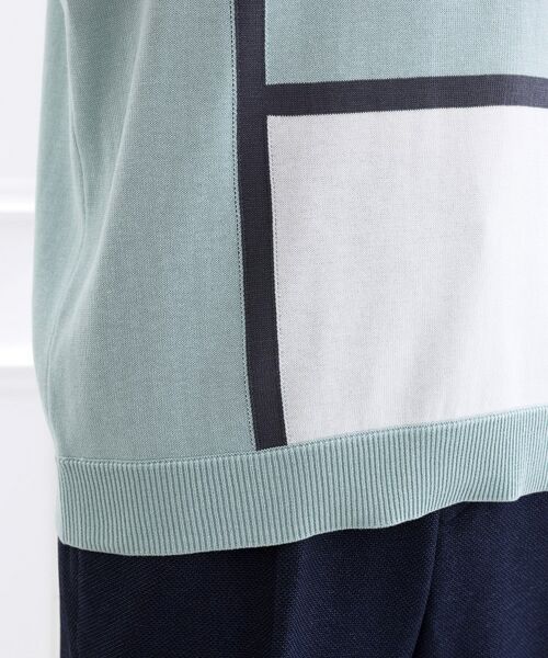 TAKEO KIKUCHI / タケオキクチ ニット・セーター | カラーブロッキング プルオーバー ニット | 詳細8