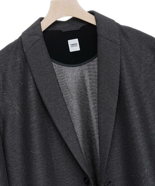 TAKEO KIKUCHI / タケオキクチ カーディガン・ボレロ | 【尾州織】後染め ドビーメッシュ ショール羽織り | 詳細10