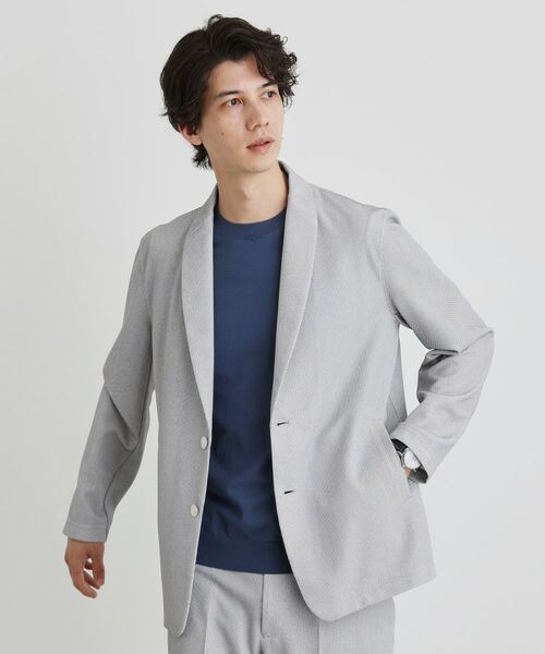 TAKEO KIKUCHI / タケオキクチ カーディガン・ボレロ | 【尾州織】後染め ドビーメッシュ ショール羽織り | 詳細11