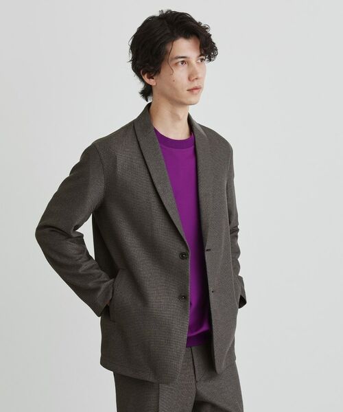 TAKEO KIKUCHI / タケオキクチ カーディガン・ボレロ | 【尾州織】後染め ドビーメッシュ ショール羽織り | 詳細19