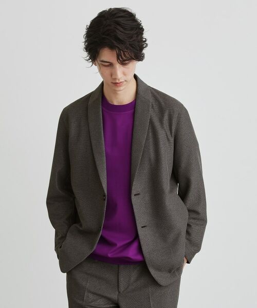 TAKEO KIKUCHI / タケオキクチ カーディガン・ボレロ | 【尾州織】後染め ドビーメッシュ ショール羽織り | 詳細20