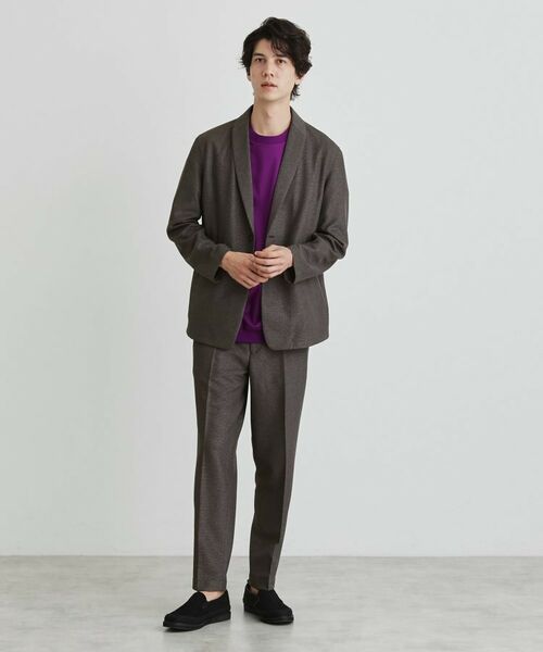 TAKEO KIKUCHI / タケオキクチ カーディガン・ボレロ | 【尾州織】後染め ドビーメッシュ ショール羽織り | 詳細21