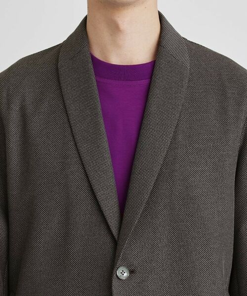 TAKEO KIKUCHI / タケオキクチ カーディガン・ボレロ | 【尾州織】後染め ドビーメッシュ ショール羽織り | 詳細5