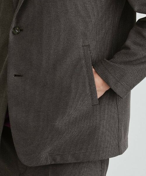 TAKEO KIKUCHI / タケオキクチ カーディガン・ボレロ | 【尾州織】後染め ドビーメッシュ ショール羽織り | 詳細7