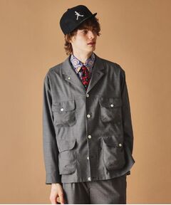 TAKEO KIKUCHI / タケオキクチ レザーブルゾン・ジャケット | トニック グレーカバーオール