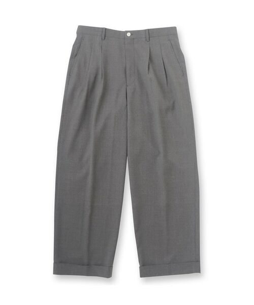 TAKEO KIKUCHI / タケオキクチ パンツ | トニック グレーワイドスラックス | 詳細1