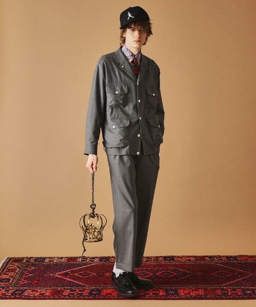 TAKEO KIKUCHI / タケオキクチ パンツ | トニック グレーワイドスラックス | 詳細14