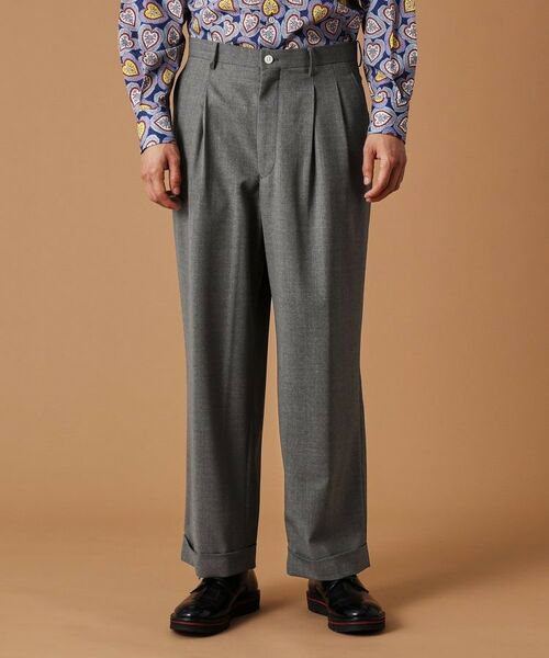 TAKEO KIKUCHI / タケオキクチ パンツ | トニック グレーワイドスラックス | 詳細2