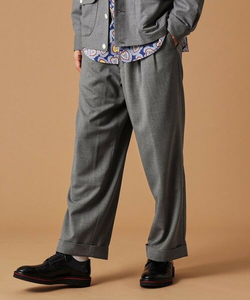 TAKEO KIKUCHI / タケオキクチ パンツ | トニック グレーワイドスラックス | 詳細9