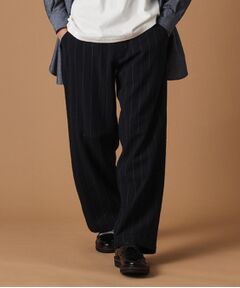 TAKEO KIKUCHI / タケオキクチ パンツ | ウールサッカーストライプパンツ