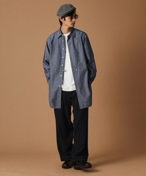 TAKEO KIKUCHI / タケオキクチ パンツ | ウールサッカーストライプパンツ | 詳細11