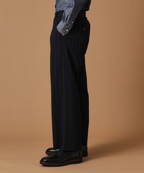 TAKEO KIKUCHI / タケオキクチ パンツ | ウールサッカーストライプパンツ | 詳細3