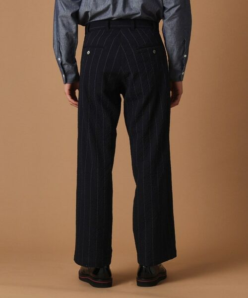 TAKEO KIKUCHI / タケオキクチ パンツ | ウールサッカーストライプパンツ | 詳細4