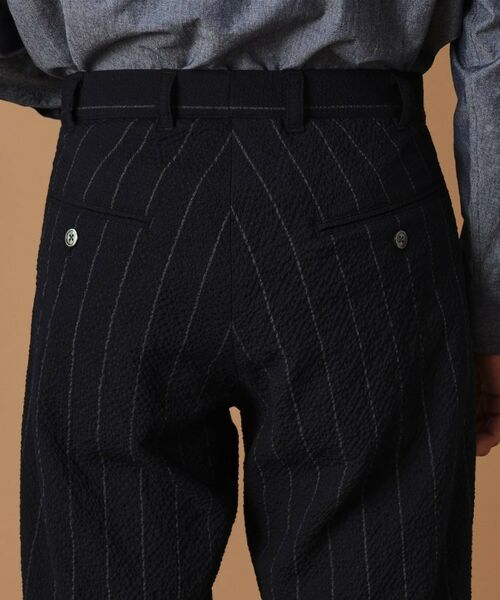 TAKEO KIKUCHI / タケオキクチ パンツ | ウールサッカーストライプパンツ | 詳細6