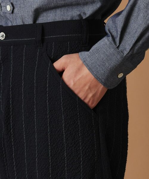 TAKEO KIKUCHI / タケオキクチ パンツ | ウールサッカーストライプパンツ | 詳細7