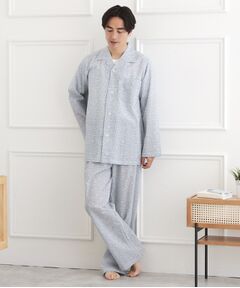 TAKEO KIKUCHI / タケオキクチ ルームウェア | 【MADE IN JAPAN】 フラワー＆ハット柄 テーラードパジャマ