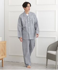 TAKEO KIKUCHI / タケオキクチ ルームウェア | 【MADE IN JAPAN】 フラワー＆ハット柄 テーラードパジャマ