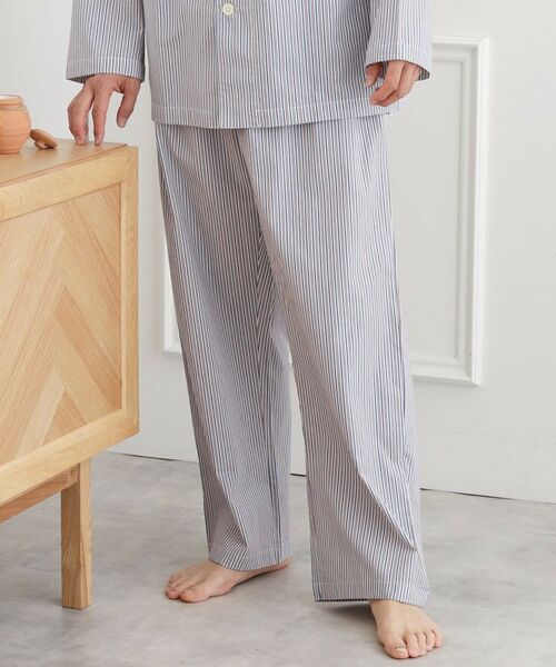TAKEO KIKUCHI / タケオキクチ ルームウェア | ブリティッシュストライプ テーラードパジャマ | 詳細17